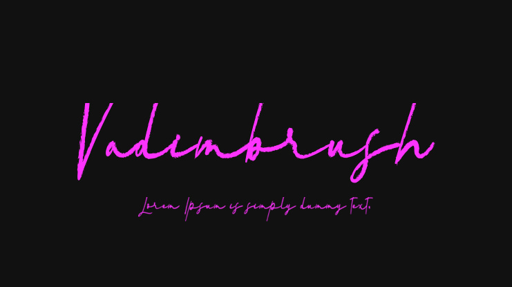 Vadimbrush Font