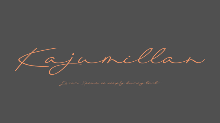 Kajumillan Font