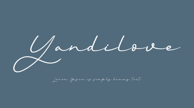 Yandilove Font