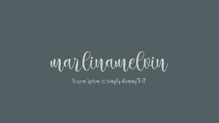 marlinamelvin Font