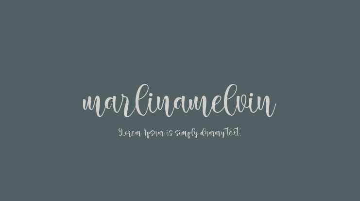 marlinamelvin Font