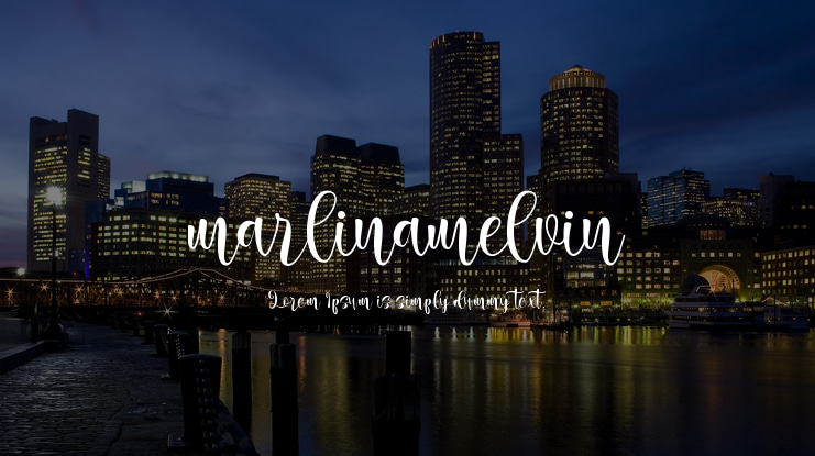 marlinamelvin Font
