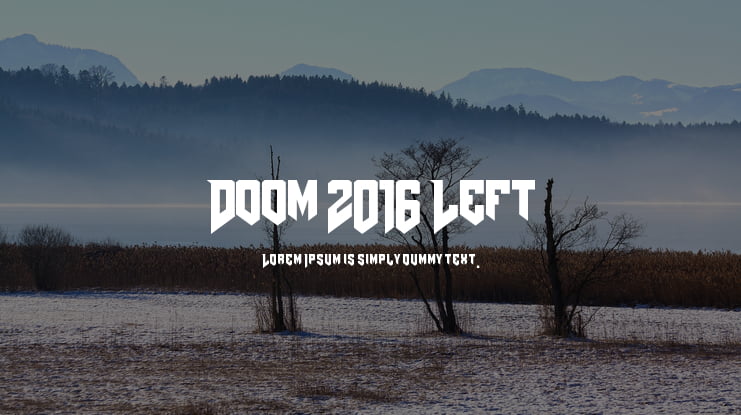 Doom 2016 Left Font Family