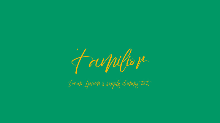 Familior Font