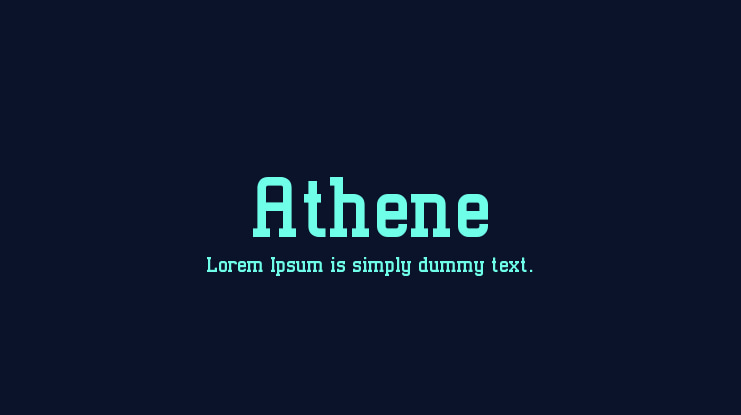 Athene Font