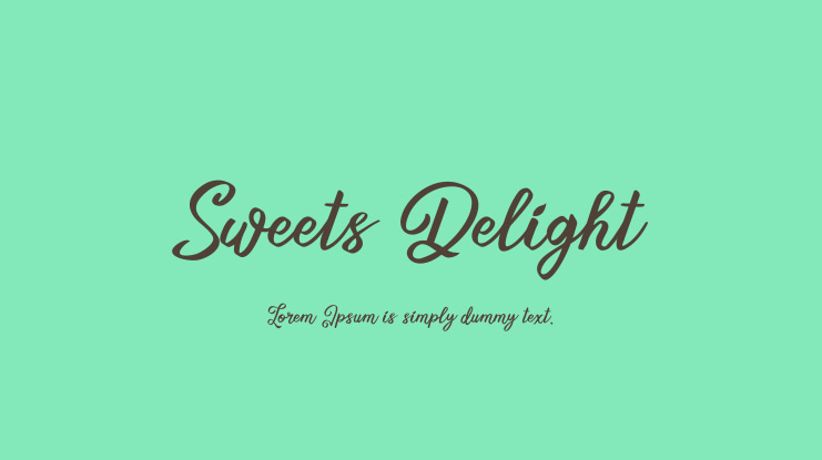 Sweets Delight Font