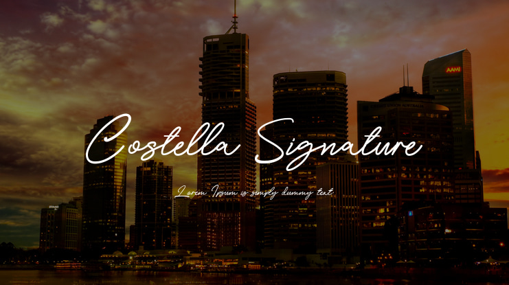 Costella Signature Font