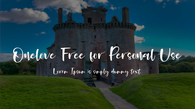 Onelove Free for Personal Use Font