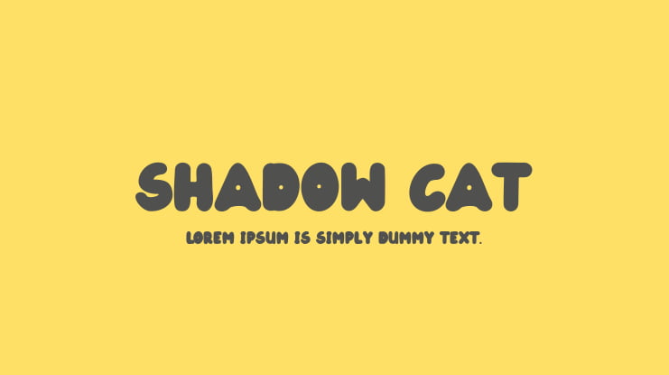 Shadow Cat Font