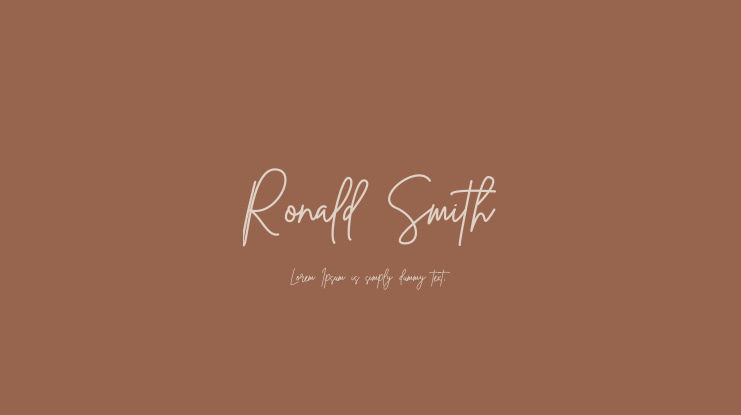 Ronald Smith Font
