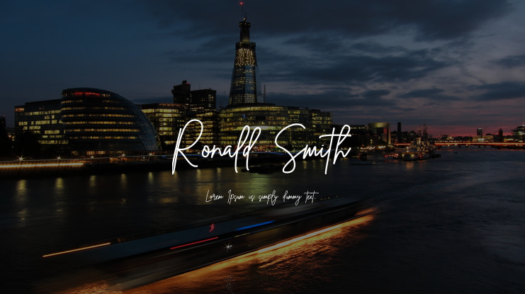 Ronald Smith Font