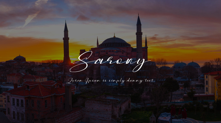 Sarony Font