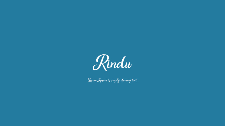 Rindu Font
