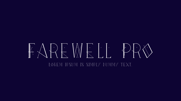 Farewell Pro Font