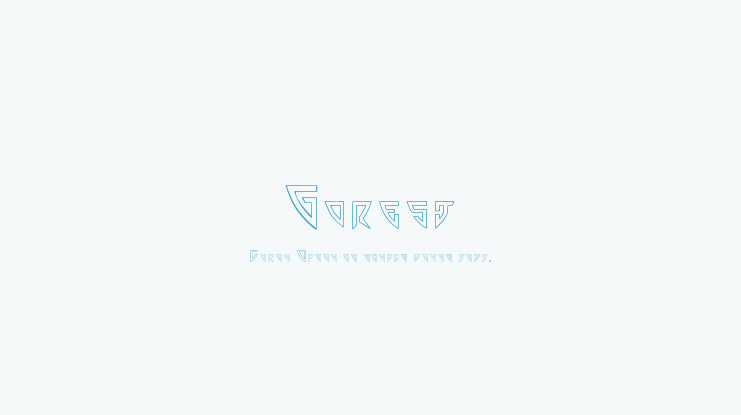 Gorest Font