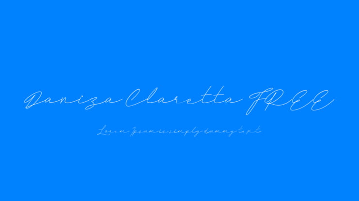 Daniza Claretta FREE Font