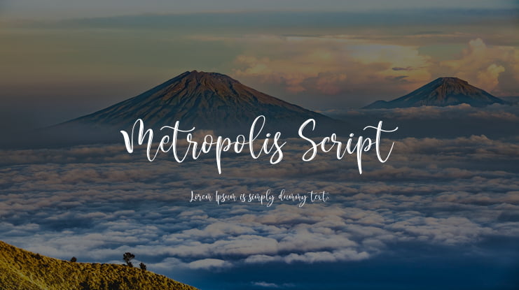 Metropolis Script Font