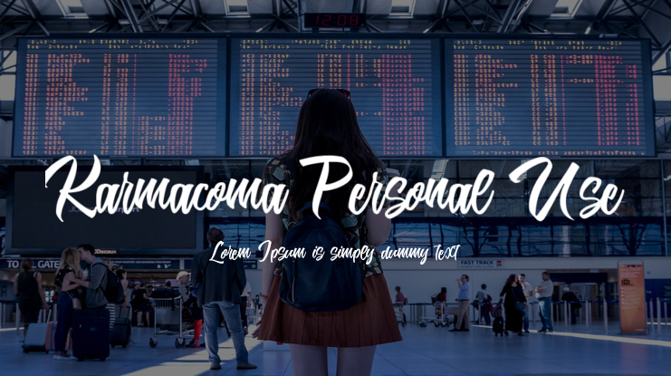 Karmacoma Personal Use Font