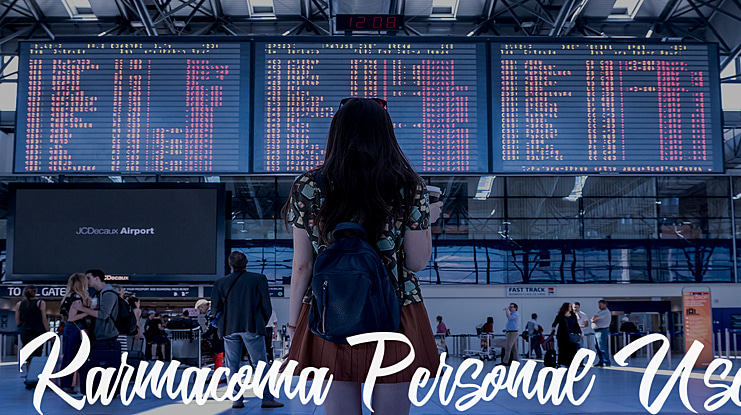 Karmacoma Personal Use Font
