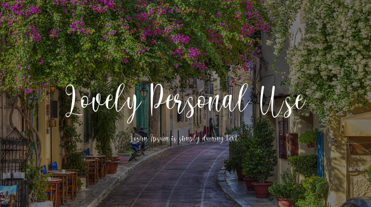 Lovely Personal Use Font