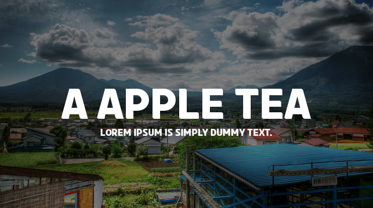 a Apple Tea Font