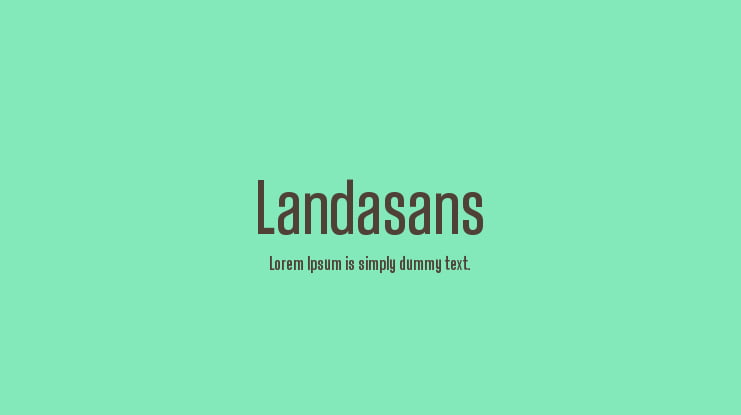 Landasans Font Family