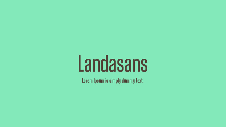 Landasans Font Family