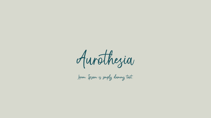 Aurothesia Font