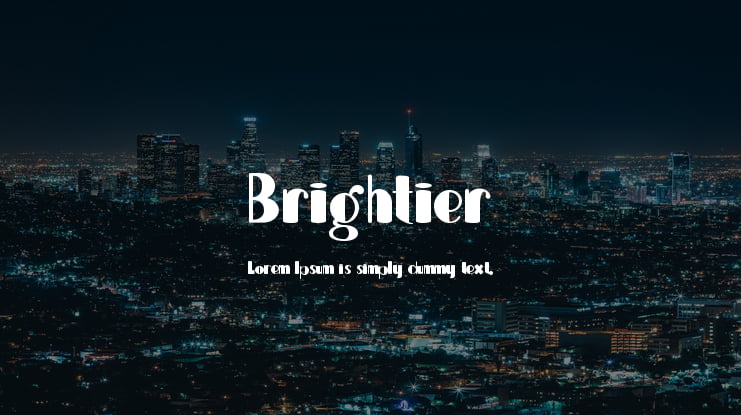 Brightier Font