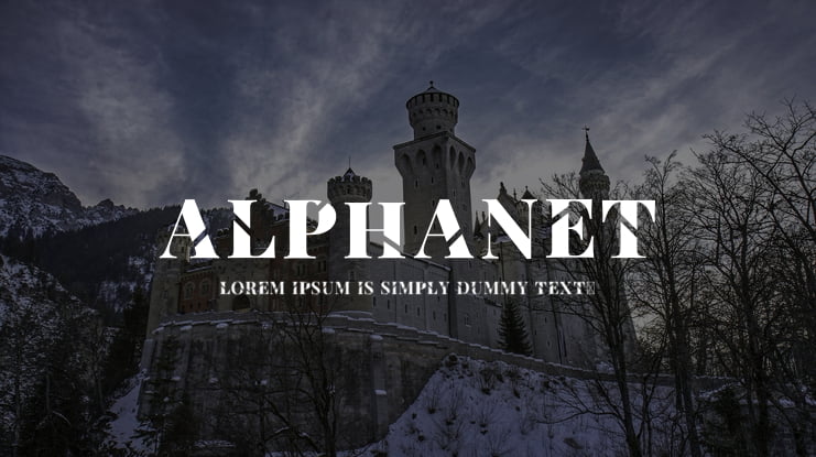 Alphanet Font
