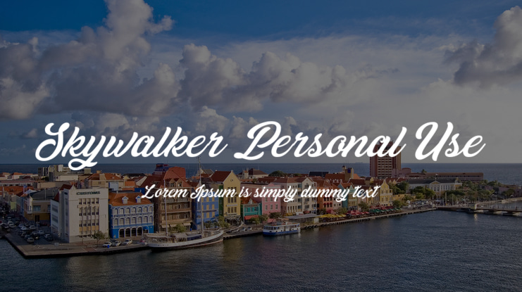 Skywalker Personal Use Font