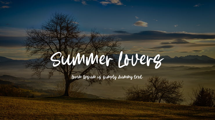 Summer Lovers Font Family