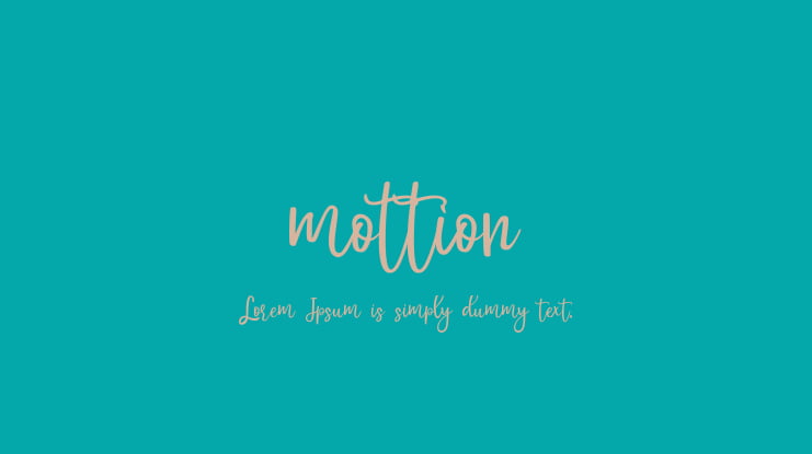 mottion Font
