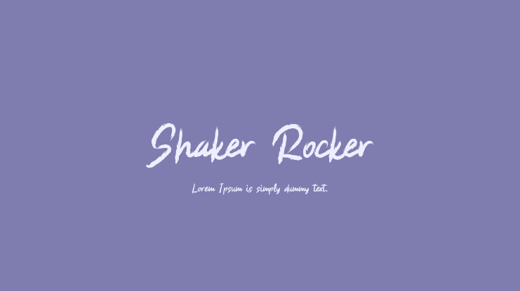 Shaker Rocker Font