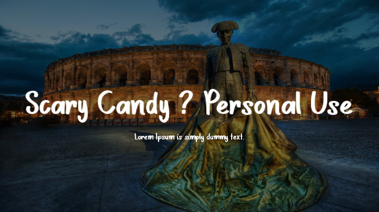 Scary Candy - Personal Use Font