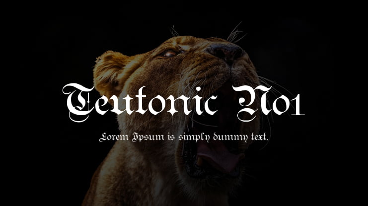 Teutonic No1 Font Family