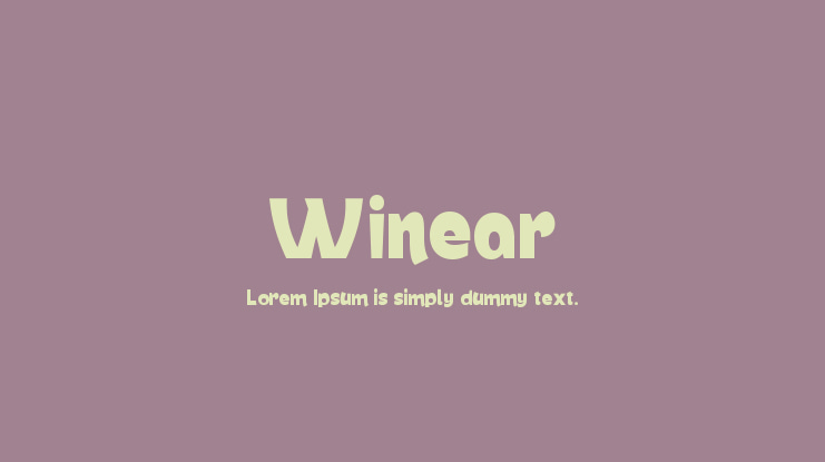 Winear Font