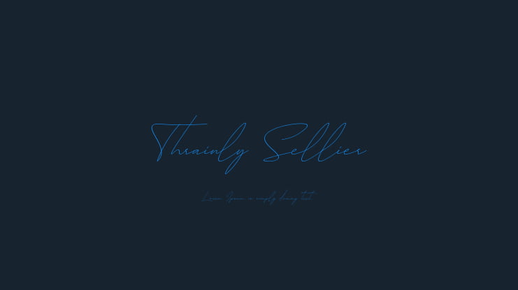 Thrainly Sellier Font
