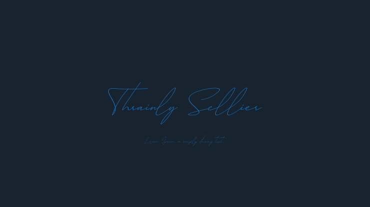 Thrainly Sellier Font