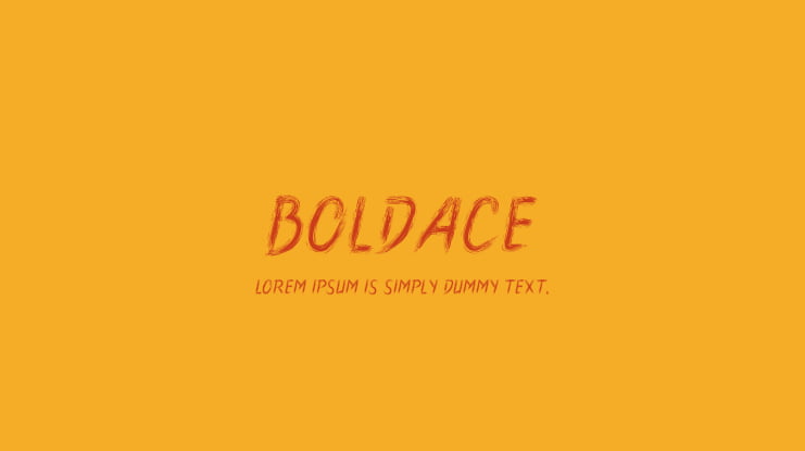 Boldace Font