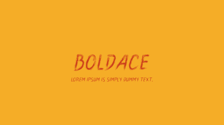 Boldace Font
