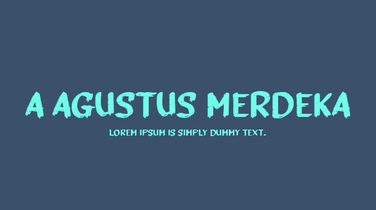 a Agustus Merdeka Font