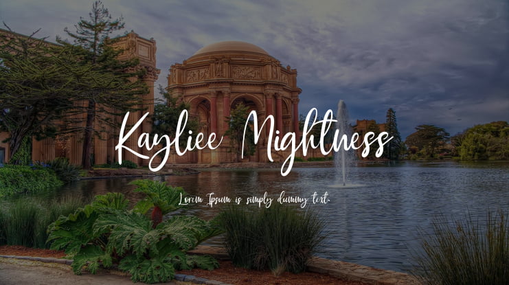 Kayliee Mightness Font Family