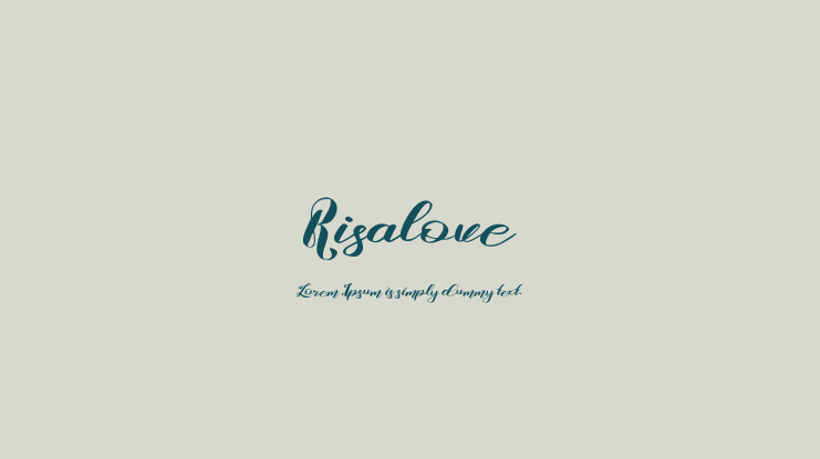 Risalove Font