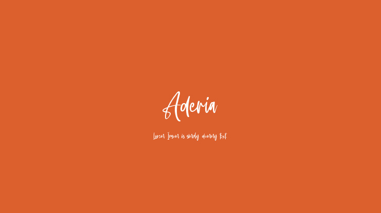 Aderia Font