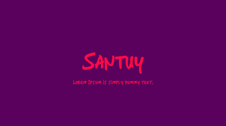 Santuy Font Family