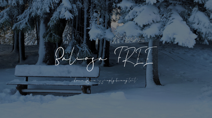 Baliosa FREE Font