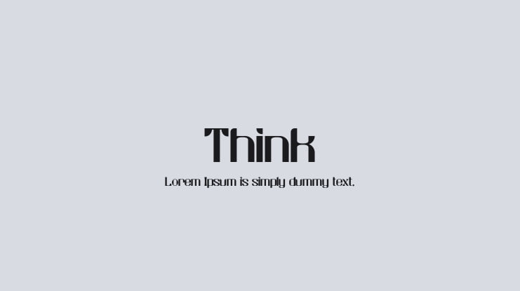 Think Font Family
