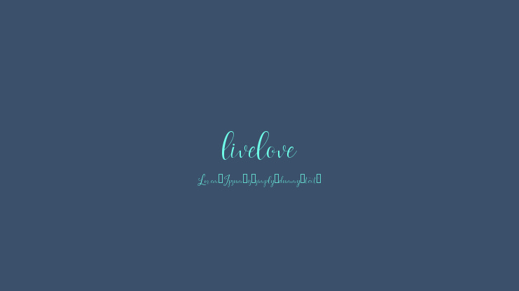 livelove Font