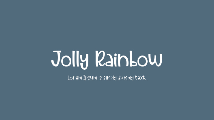 Jolly Rainbow Font